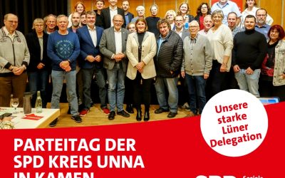 Lüner Delegation beim Parteitag der SPD Kreis Unna — Martina Förster-Teutenberg und Maik Luhmann als Vorsitzende bestätigt